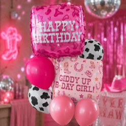 Cowgirl Disco Muliple Balloon Deluxe Bouquet